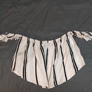 Woven off the should top